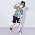 thumbnail image 1 of AUDeals Toddler Boys Gentleman Outfit Set 2PCS Summer Suit, Trendy Handsome Casual Clothes for Daily Wear and Play (Grey, 3-4 Years), 1 of 6