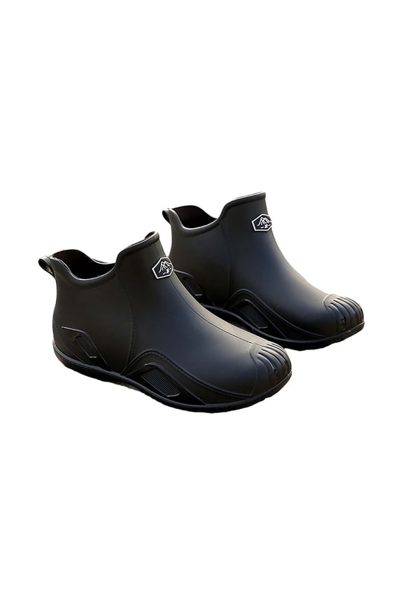 Unisex Deck Boots Waterproof Ankle Rubber Rain Boots Anti Slip Garden Work Fishing Boating Boots