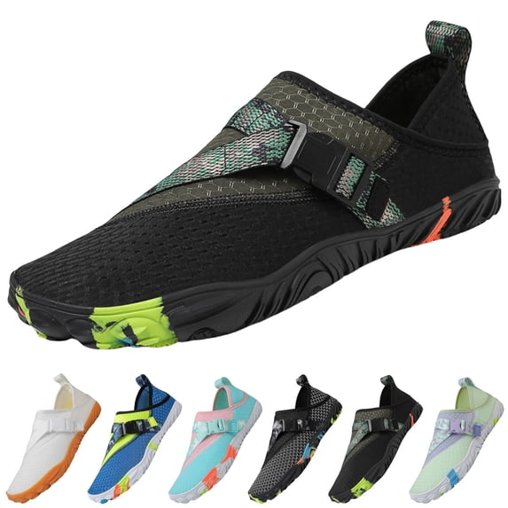 AUDeals Water Shoes for Men and Women, Quick Dry Aqua Sneakers with Non Slip Comfort, Lightweight Beach and Swim Sport Style
