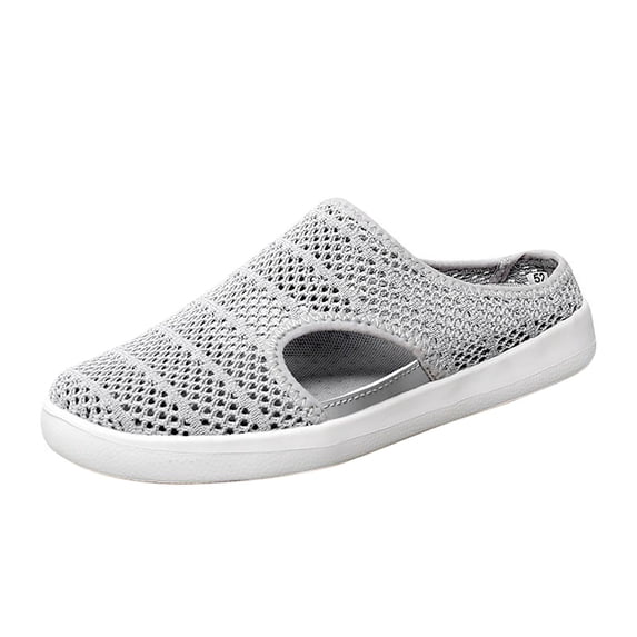 AUDeals Water Shoes for Men and Women, Quick Dry Aqua Sneakers with Wide Width Comfort for Beach, Swim and Yoga (Grey, 9)