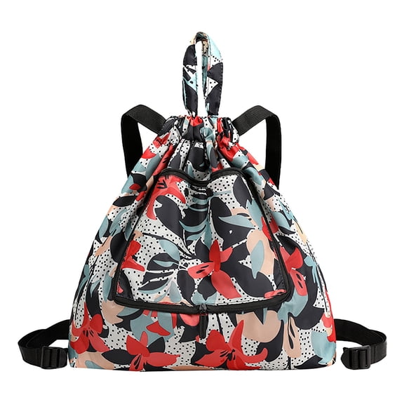 AUDeals Waterproof Foldable Drawstring Backpack, Lightweight Sports Fitness Sackpack, Multi-Functional Travel School Daybag
