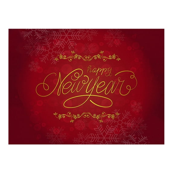 AUDeals Waterproof Red Christmas Placemats for Dining Table 12.5 X 8.2 Inch Seasonal Winter Xmas Snowflakes Holiday Washable Table Mats