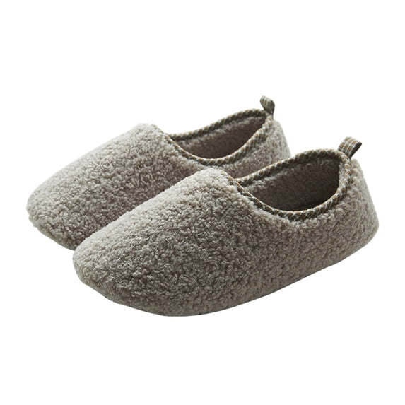 AUDeals Women Cozy Fuzzy Slippers, Warm Memory Foam House Shoes, Closed Back Indoor Outdoor Slippers (GY2, 13)