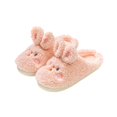AUDeals Women Rabbit House Slippers - Furry Plush Slip On Indoor Shoes ...