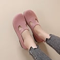 thumbnail image 1 of AUDeals Women Soft Sole Shoes, Breathable Casual Slip On Shoes, Non Slip Low Top Platform Shoes for Work and Travel (Pink, 7), 1 of 8