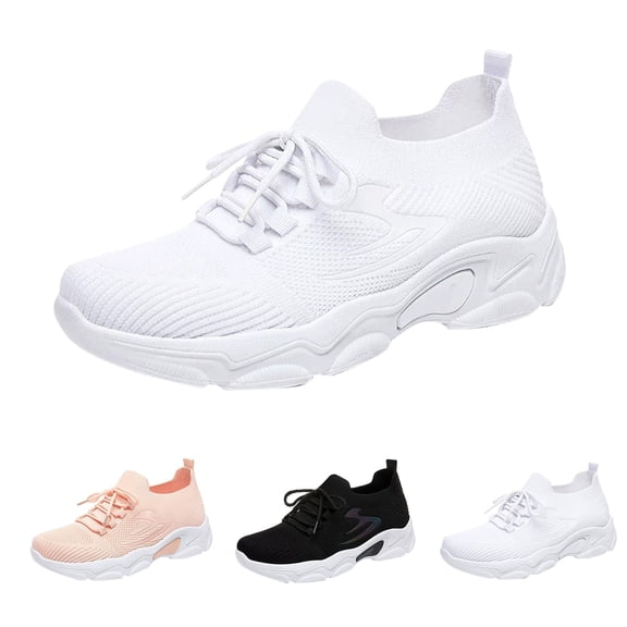 AUDeals Women's Breathable Mesh Athletic Shoes, Fashion Tennis Sneakers for Workouts, Errands and Urban Walking