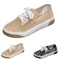 thumbnail image 1 of AUDeals Women’s Canvas Backless Mule Sneakers, Low Top Slip On Platform Loafers, Soft Sole Casual Walking Tennis Shoes for Daily Outdoor Wear (Khaki, 6), 1 of 5