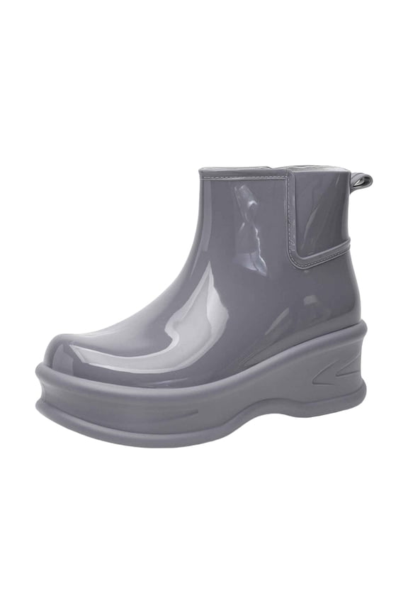 Women's Durable Rain Shoes Thick Sole Waterproof Outdoor Work Fishing Travel Boots Casual Garden Shoes
