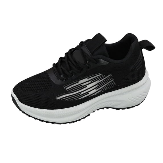 AUDeals Women’s Hands Free Slip On Walking Shoes Arch Support Orthotic Sneakers for Plantar Fasciitis Heel Pain Relief (Black, 6.5)