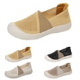 thumbnail image 1 of AUDeals Women's Knit Sneakers, Y2K Style Platform Walking Shoes with Breathable Comfort for Casual Everyday Wear (Coffee, 5.5), 1 of 9