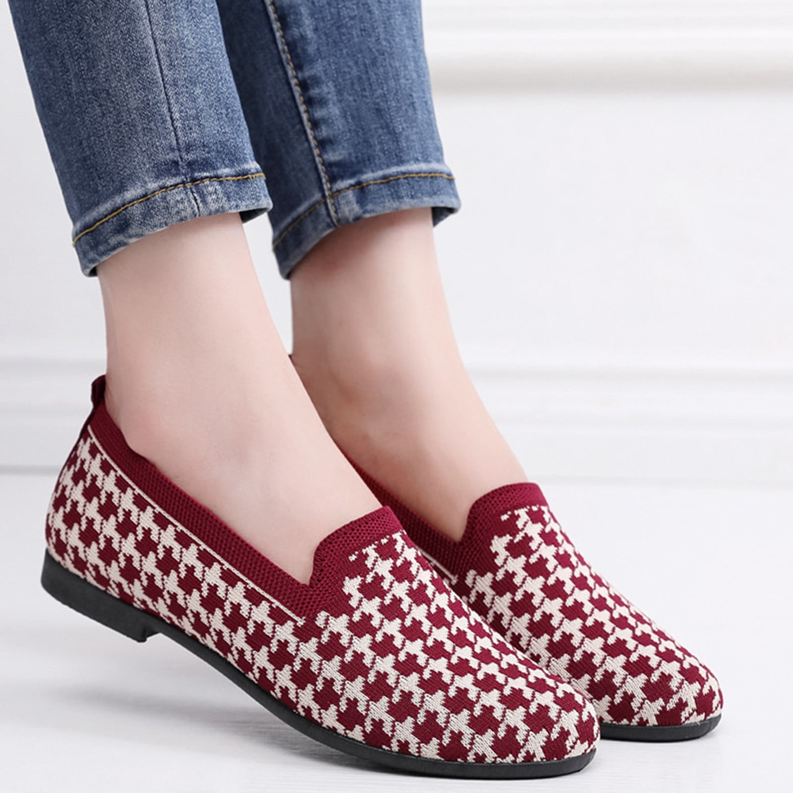 AUDeals Women's Loafers, Wide Width Ballet Flats with Tassel Detail and ...