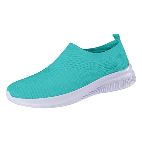 AUDeals Women’s Low Top Platform Sneakers Slip Resistant Nurse Shoes Fashion Gym Jogging Tennis Casual Athletic Shoes (Green, 7)