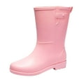 thumbnail image 1 of AUDeals Women's Mid Tube Rain Boots Waterproof Non Slip Lightweight Outdoor Work Gardening Shoes, 1 of 7