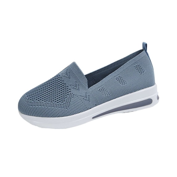 AUDeals Women’s Orthopedic Casual Shoes Arch Support Breathable Summer Soft Sole Non Slip Comfort Walking Shoes (Grey, 9.5)