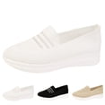 thumbnail image 1 of AUDeals Women's Orthopedic Sneakers, Breathable Woven Mesh Shoes with Arch Support for Standing All Day Comfort (White, 7), 1 of 9