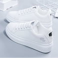 thumbnail image 1 of AUDeals Women's Platform Shoes, Lace Up Casual Sneakers with Non Slip Comfort, Classic Grand Court Style for Daily Wear, 1 of 7