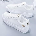 thumbnail image 1 of AUDeals Women's Platform Shoes, Lace Up Casual Sneakers with Non Slip Comfort, Classic Grand Court Style for Daily Wear, 1 of 7