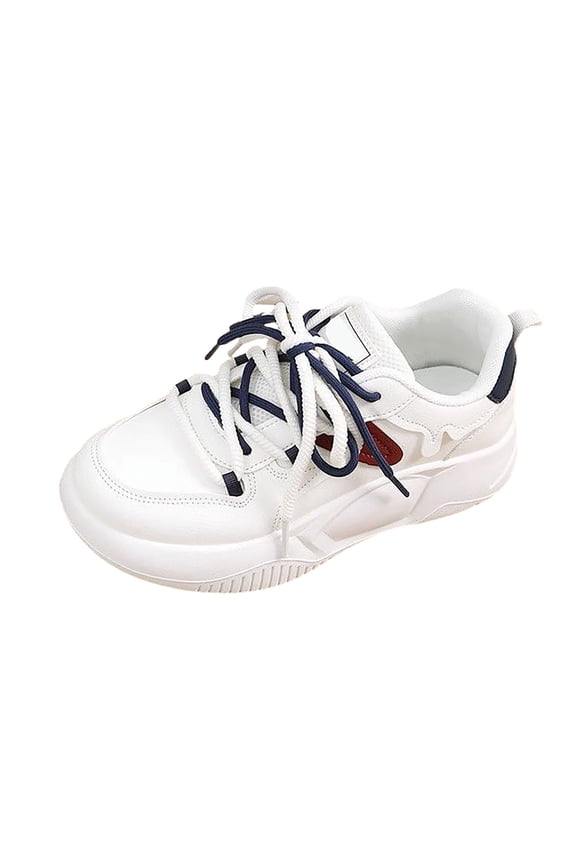 Women's Platform Sneakers Retro Chunky Sole Casual Walking Shoes Non Slip Tennis Sport Shoes Lightweight
