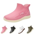 thumbnail image 1 of AUDeals Women's Rain Boots, Lightweight Short Ankle Shoes with Durable Comfort for Garden and Fishing (Pink, 6.5), 1 of 9
