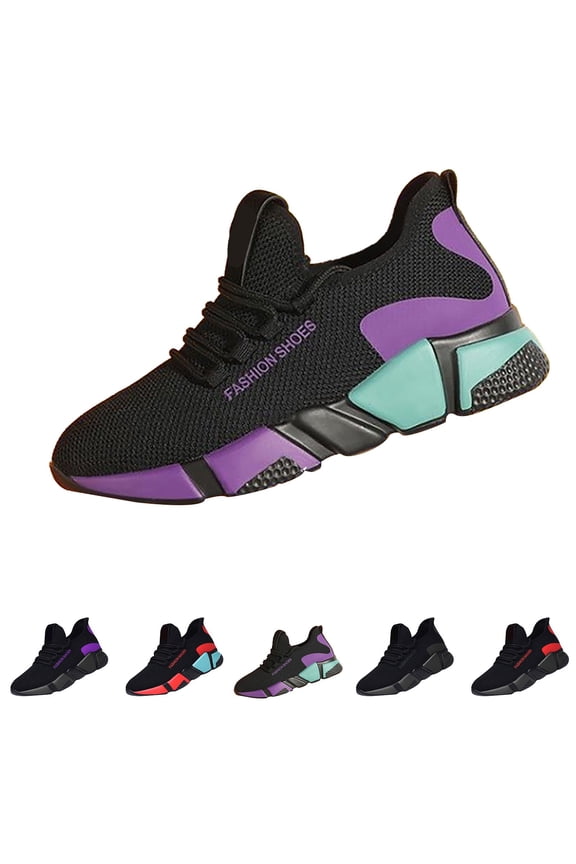 Women's Slip On Knit Shoes, Ultra Soft Sole Sneakers with Breathable Comfort, Lightweight for Gym and Casual Running