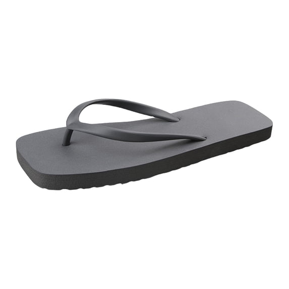 AUDeals Women's Summer Slippers, Square Toe Flip Flops with Soft Bottom and Non Slip Comfort, Casual Beach Travel Style