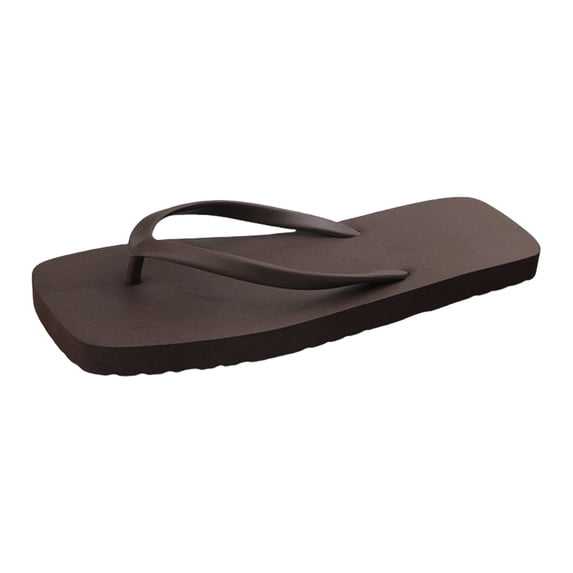 AUDeals Women's Summer Slippers, Square Toe Flip Flops with Soft Bottom and Non Slip Comfort, Casual Beach Travel Style