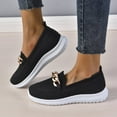 thumbnail image 1 of AUDeals Women's Wide Width Shoes, Memory Foam Work Sneakers with Casual Comfort for Everyday Walking (Black, 9), 1 of 7