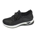 thumbnail image 1 of AUDeals Womens Running Wide Toe Box Shoes Non Slip Tennis Gym Workout Athletic Sneakers Ultra Lightweight Breathable Work Shoes (Black, 5.5), 1 of 7