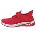 thumbnail image 1 of AUDeals Womens Running Wide Toe Box Shoes Non Slip Tennis Gym Workout Athletic Sneakers Ultra Lightweight Breathable Work Shoes (Red, 7), 1 of 7