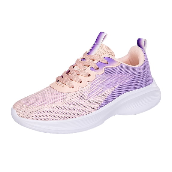 AUDeals Womens Trail Running Shoes - Memory Foam Walking Sneakers, Color Block Lightweight Lace Up Outdoor Training Shoes