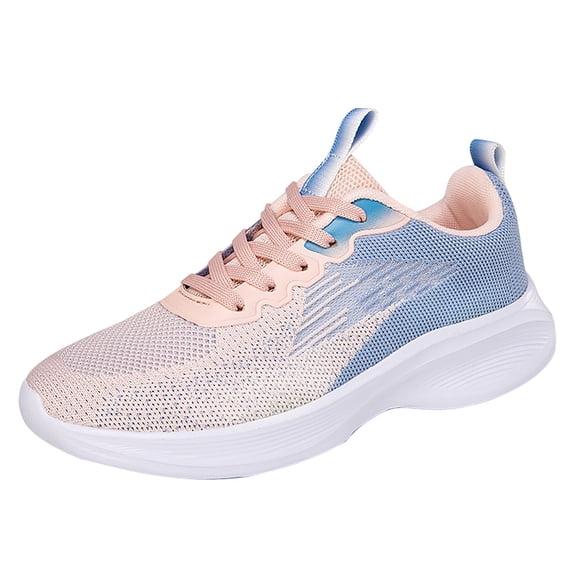 AUDeals Womens Trail Running Shoes - Memory Foam Walking Sneakers, Color Block Lightweight Lace Up Outdoor Training Shoes