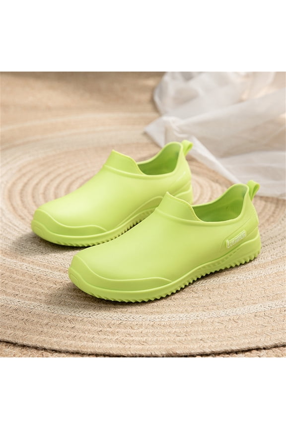 Womens Waterproof Non Slip Chef Shoes Lightweight Slip On Kitchen Shoes Garden Work Shoes (D, 6.5)