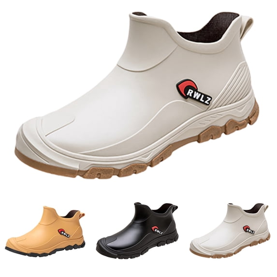 AUDeals Work Shoes for Men and Women, Slip On Non Slip Footwear with Water and Oil Resistance, Comfortable for Service Work