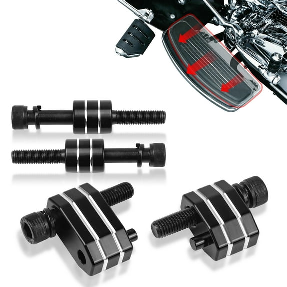 AUFER Driver Floorboard Spacer Extension Kit 1'' Fit For Harley Touring 2009-2023