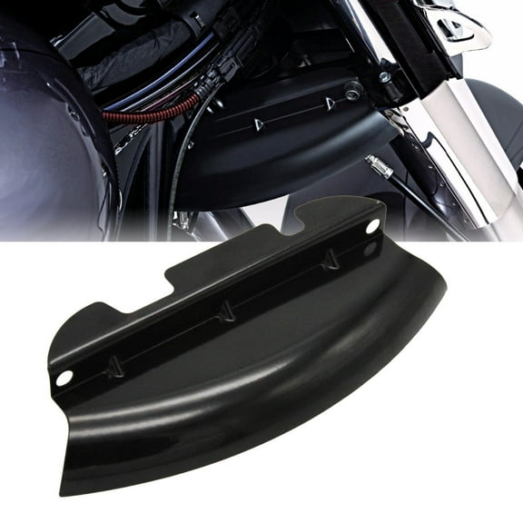 AUFER Black Lower Triple Tree Wind Deflector for Harley Touring Models '14-'21