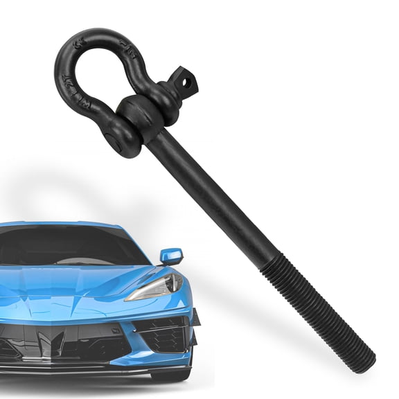 AUFER Trunk Tow Hook Trailer Hitch For 2014-2022 Chevy Corvette C7 C8 GS Z06 ZR1 P/N 15234068,Black