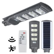 AUGIENB Solar Street Light, 576 LEDs Solar Powered Outdoor Solar Light with Remote, Radar Motion Sensor, Waterproof Area Security Lamp