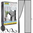 thumbnail image 1 of AUGO Magnetic Screen Door - Self Sealing, Heavy Duty, Hands Free Mesh Partition Keeps Bugs Out - Pet and Kid Friendly - Patent Pending Keep Open Feature - 38 Inch x 97 Inch, 1 of 6