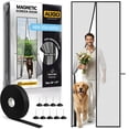 thumbnail image 1 of AUGO Magnetic Screen Door - Self Sealing, Heavy Duty, Hands Free Mesh Partition - Pet and Kid Friendly - Patent Pending Keep Open Feature - 38 Inch x 97 Inch, 1 of 6