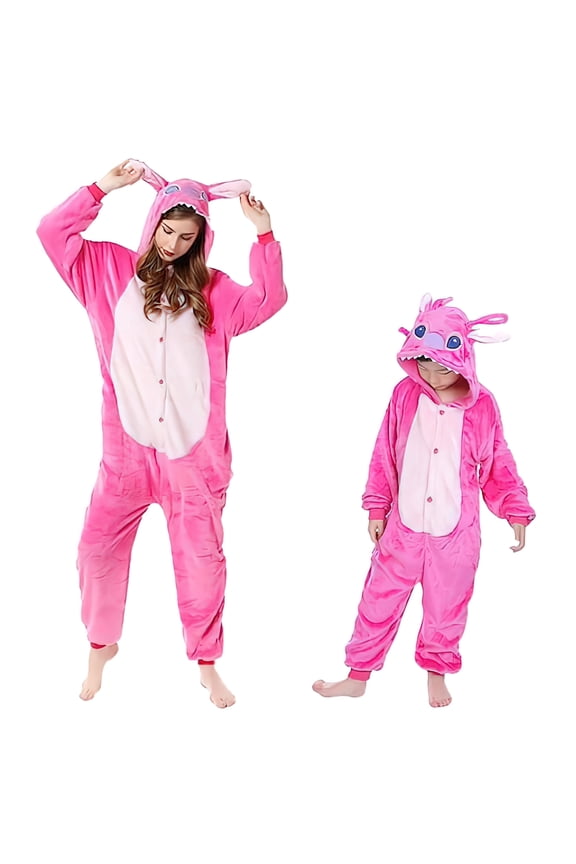 Cute Rabbit loungewear one-piece pyjamas Jumpsuit Pajamas Hooded Sleepwear Winter Home Wear
