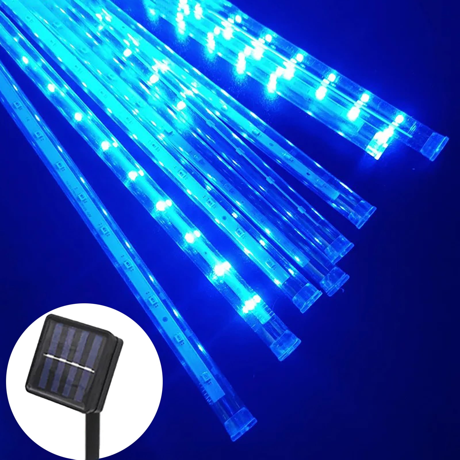 AUHIFVAX LED Meteor Shower Rain Lights Waterproof Falling Raindrop ...