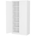 thumbnail image 1 of AUHUP 72" Metal Cabinet with Locking Doors and 5 Adjustable Shelves, White Garage Storage Cabinet for Warehouse, Basement, Home Office, Tool File Storage Utility Cabinets, 1 of 9