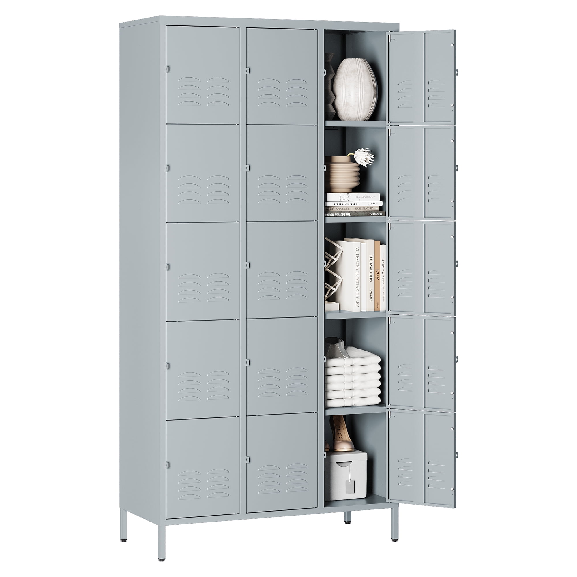 AUHUP Metal Locker for Employees with lock, Industrial Steel Storage ...