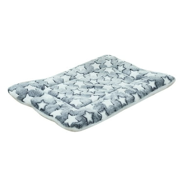 AUHomi 1 Pc Thickened Non Slip Dog Crate Mat, Kennel Pad Replaceable Pet Bed Pad, Warm Pet Pad, Sleeping Mat for Small, Medium, Large Dog, Machine Washable (White)