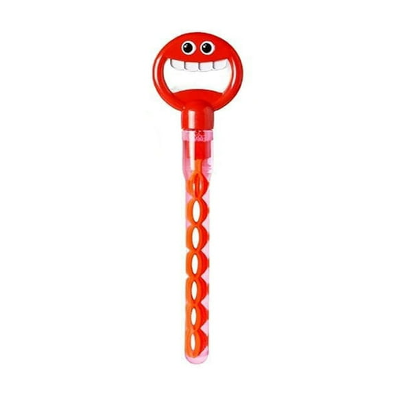 AUHomi Bubble Wand, 32 Hole Smiling Face Bubble Wand, Outdoor Game Toy, 5-Claw Cute Hand-Shape Bubble Sticks for Party Favors, Bubble Blowing Toy, Birthday Gifts, Wedding Gifts,No liquid, 1PCS,Red