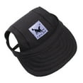 thumbnail image 1 of AUHomi Dog Baseball Caps Hats with Neck Strap, Adjustable Comfortable Ear Holes for Small Medium and Large Dogs in Outdoor Sun Protection (S, Black), 1 of 7