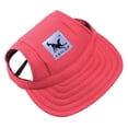 thumbnail image 1 of AUHomi Dog Baseball Caps Hats with Neck Strap, Adjustable Comfortable Ear Holes for Small Medium and Large Dogs in Outdoor Sun Protection (XL, Red), 1 of 7