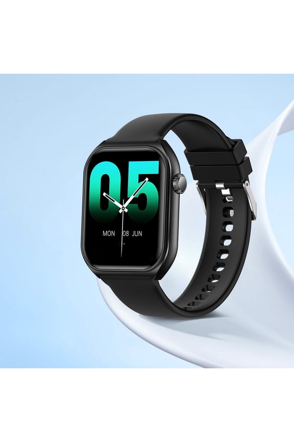 Magnetic Charging Smart Watch, Advanced Sports and Fitness Tracking, Full Screen Control Outdoor Multifunctional Sports And Fitness Bluetooth Call Intelligent Reminder Smartwatch, Black
