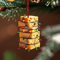 thumbnail image 1 of AUHomi Personalized Fast Foods Christmas Ornament, Cheese Christmas Ornament, Funny Food Christmas Tree Decoration, Fast Food Hanging Decor Gift (1PC, Cheese), 1 of 9