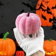 thumbnail image 1 of AUHomi Pink Pumpkins Fake Velvet Pumpkin, Faux Fabric Mini Pumpkin for Fall Halloween Thanksgiving Table Centerpiece Wedding Home Farmhouse Decoration(1 PC, S), 1 of 6